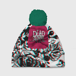 Шапка с помпоном Dead by april rose glitch, цвет: 3D-зеленый