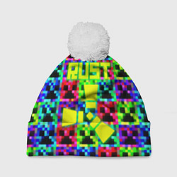 Шапка c помпоном Minecraft x rust