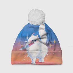 Шапка c помпоном Я на грани