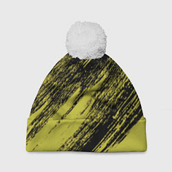 Шапка с помпоном The color is black and yellow, цвет: 3D-белый