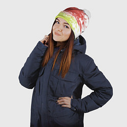 Шапка с помпоном Взмах кистью, цвет: 3D-белый — фото 2