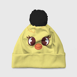 Шапка с помпоном BbokAri skzoo, цвет: 3D-черный