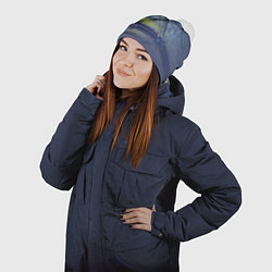 Шапка с помпоном Разводной мост, цвет: 3D-белый — фото 2