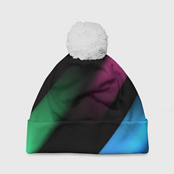 Шапка с помпоном Multicoloured, цвет: 3D-белый