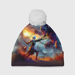 Шапка c помпоном Битва Цири с монстром - Ведьмак 4