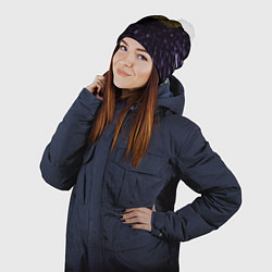 Шапка с помпоном Звёздные войны гиперпрыжок глитч, цвет: 3D-белый — фото 2