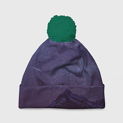 Шапка с помпоном Flawless Space, цвет: 3D-зеленый