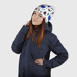 Шапка с помпоном Halloween white, цвет: 3D-белый — фото 2