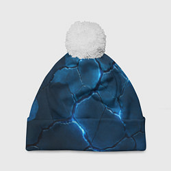 Шапка c помпоном Неоновые плиты с камуфляжем