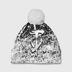 Шапка c помпоном Doom краски всплеск кисти