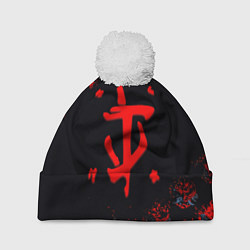 Шапка c помпоном Doom cyberpunk