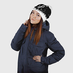 Шапка с помпоном Doom winter wild, цвет: 3D-белый — фото 2