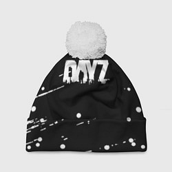 Шапка с помпоном Dayz брызги красок, цвет: 3D-белый