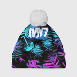 Шапка c помпоном Dayz неоновые тропики