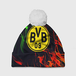 Шапка c помпоном Borussia flame toxic