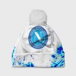 Шапка c помпоном Наполи текстура краски
