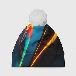 Шапка c помпоном Multicoloured neon