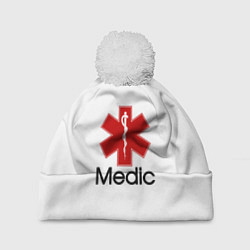 Шапка c помпоном Медик