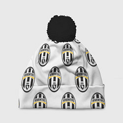 Шапка с помпоном Juventus Pattern, цвет: 3D-черный