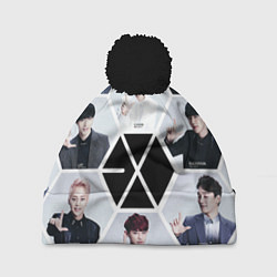 Шапка c помпоном EXO Boys