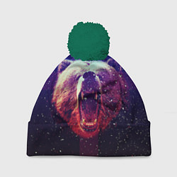 Шапка с помпоном Roar Bear, цвет: 3D-зеленый
