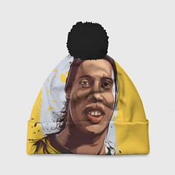 Шапка с помпоном Ronaldinho Art, цвет: 3D-черный