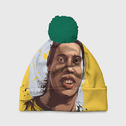 Шапка с помпоном Ronaldinho Art, цвет: 3D-зеленый