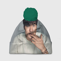 Шапка с помпоном Lee Min Ho, цвет: 3D-зеленый