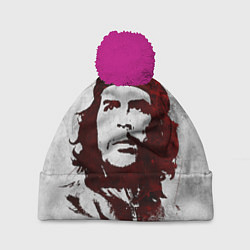Шапка с помпоном Че Гевара, цвет: 3D-малиновый