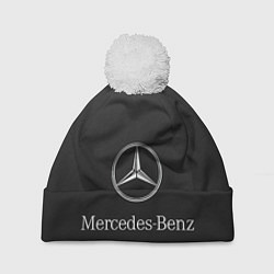 Шапка с помпоном Mercedes, цвет: 3D-белый