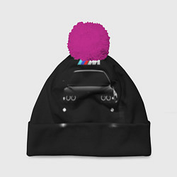 Шапка с помпоном BMW, цвет: 3D-малиновый
