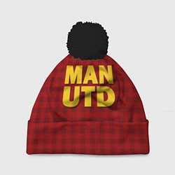 Шапка c помпоном MAN UTD