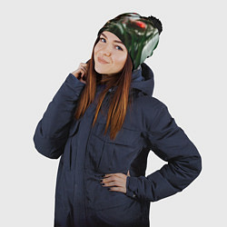 Шапка с помпоном Сrysis, цвет: 3D-черный — фото 2