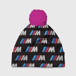 Шапка с помпоном BMW M, цвет: 3D-малиновый