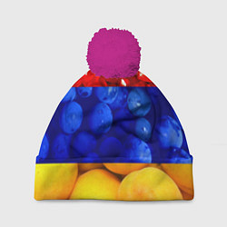 Шапка c помпоном Флаг Армении