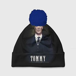 Шапка с помпоном Peaky Tommy, цвет: 3D-тёмно-синий