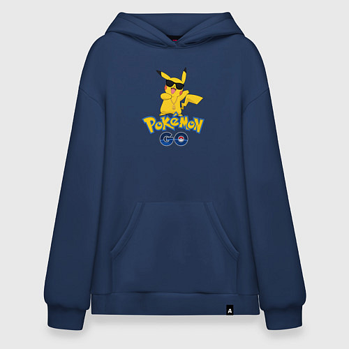 Худи оверсайз Pokemon GO / Тёмно-синий – фото 1