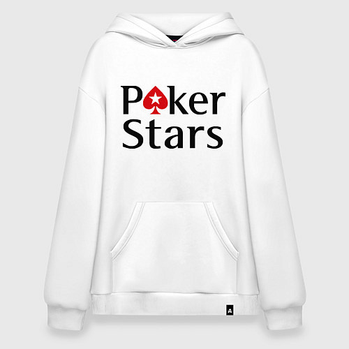 Худи оверсайз Poker Stars / Белый – фото 1