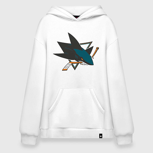 Худи оверсайз San Jose Sharks / Белый – фото 1