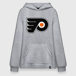 Толстовка-худи оверсайз Philadelphia Flyers, цвет: меланж