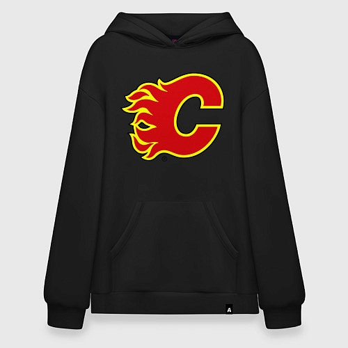 Худи оверсайз Calgary Flames / Черный – фото 1