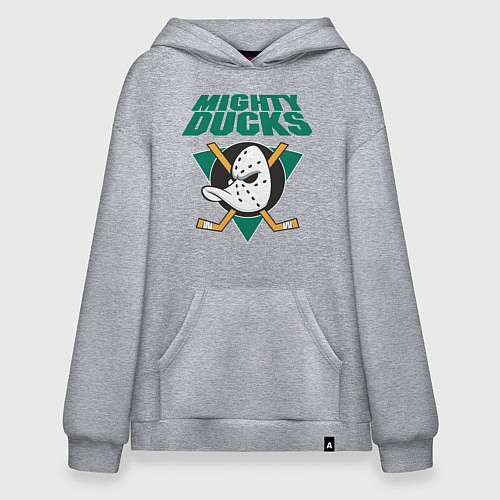 Худи оверсайз Anaheim Mighty Ducks / Меланж – фото 1