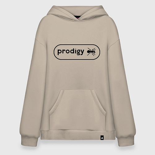 Худи оверсайз Prodigy лого с муравьем / Миндальный – фото 1
