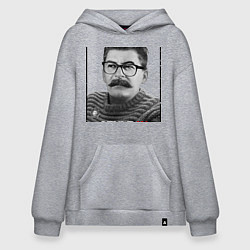 Толстовка-худи оверсайз Stalin: Style in, цвет: меланж