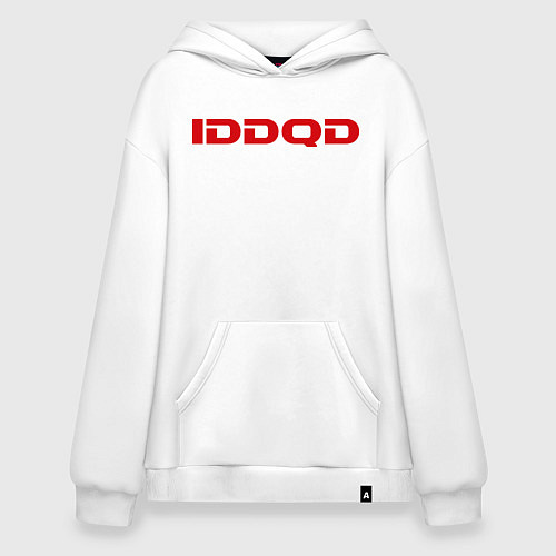 Худи оверсайз IDDQD Doom / Белый – фото 1