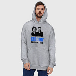 Толстовка-худи оверсайз Knockin on heaven's door, цвет: меланж — фото 2