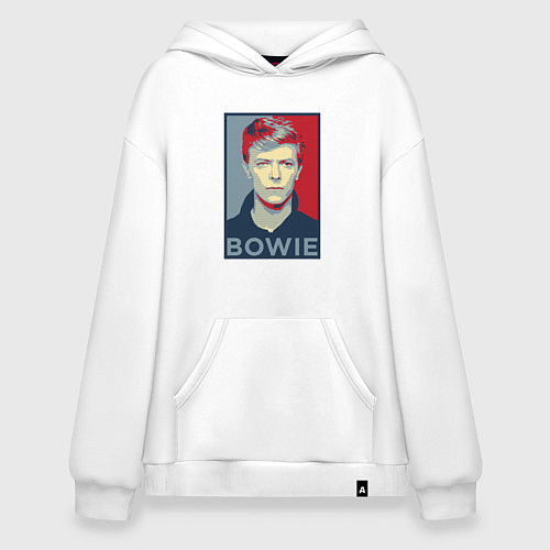 Худи оверсайз Bowie Poster / Белый – фото 1