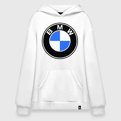 Худи оверсайз Logo BMW / Белый – фото 1