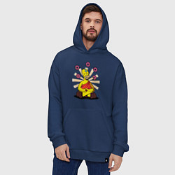 Толстовка-худи оверсайз Homer Relax, цвет: тёмно-синий — фото 2