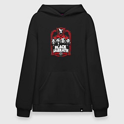 Толстовка-худи оверсайз Black Sabbath Collective, цвет: черный